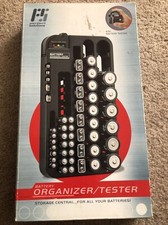 Battery Organizer/Tester-holds 68 batteries Hang or Set PS5197BK New In Box