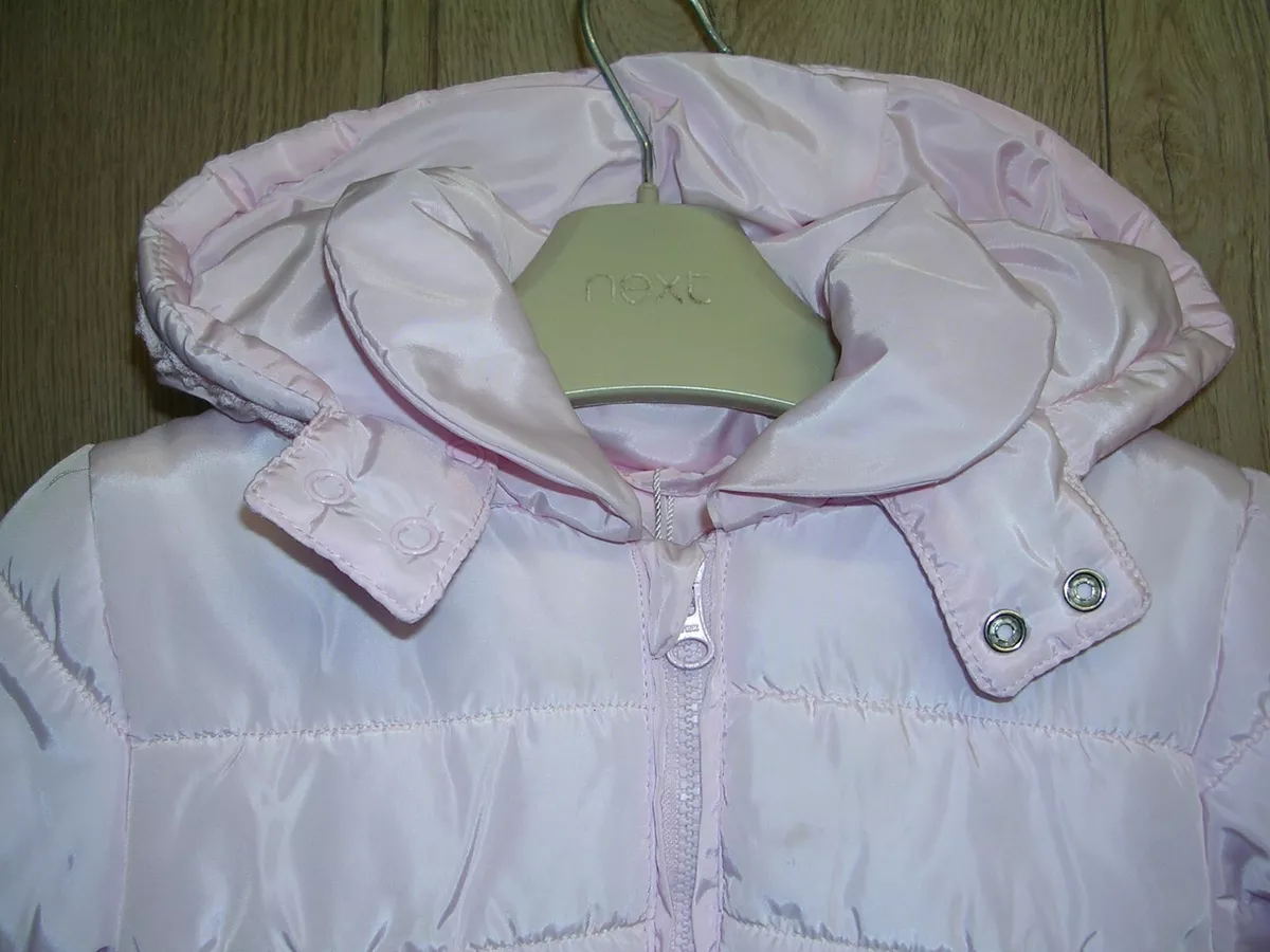 TUTTO PICCOLO Girls Pink Winter Coat Hooded Jacket Age 6 Months