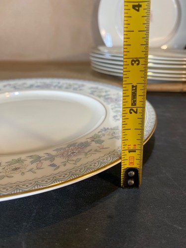 Set di 8 piatti da cena / Royal Doulton Minton Bordeaux ossa fini Cina / Inghilterra - Foto 5 di 6