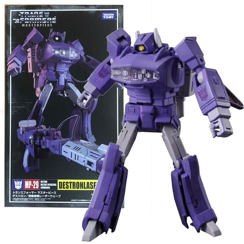 TRANSFORMERS MASTERPIECE MP-29 DESTRONLASER WAVE SHOCKWAVE ACTION FIGURE BOX SET