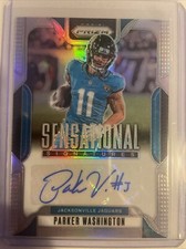 2024 NFL Prizm Parker Washington Sensational Signatures Auto 021/149 JAGUARS