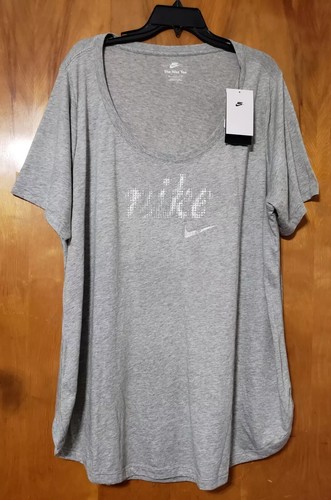 Nike Women's Plus Size Essential Tunic Logo T-Shirt 3X - Picture 2 of 4