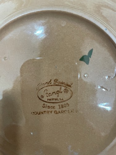 Vintage Stangl Country Garden Ceramic Bowl Yellow Blue Flowers 7.5”. READ - Picture 7 of 9