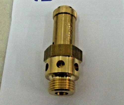 3/4 Bsp Safety Blow Off Valve,11 Bar,160 PSI Pressure Relief Valve & Certificate - Afbeelding 1 van 3