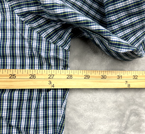 Polo Ralph Lauren Shirt Mens Extra Large Blue Plaid Big Long Sleeve Button Pony - Bild 10 von 15