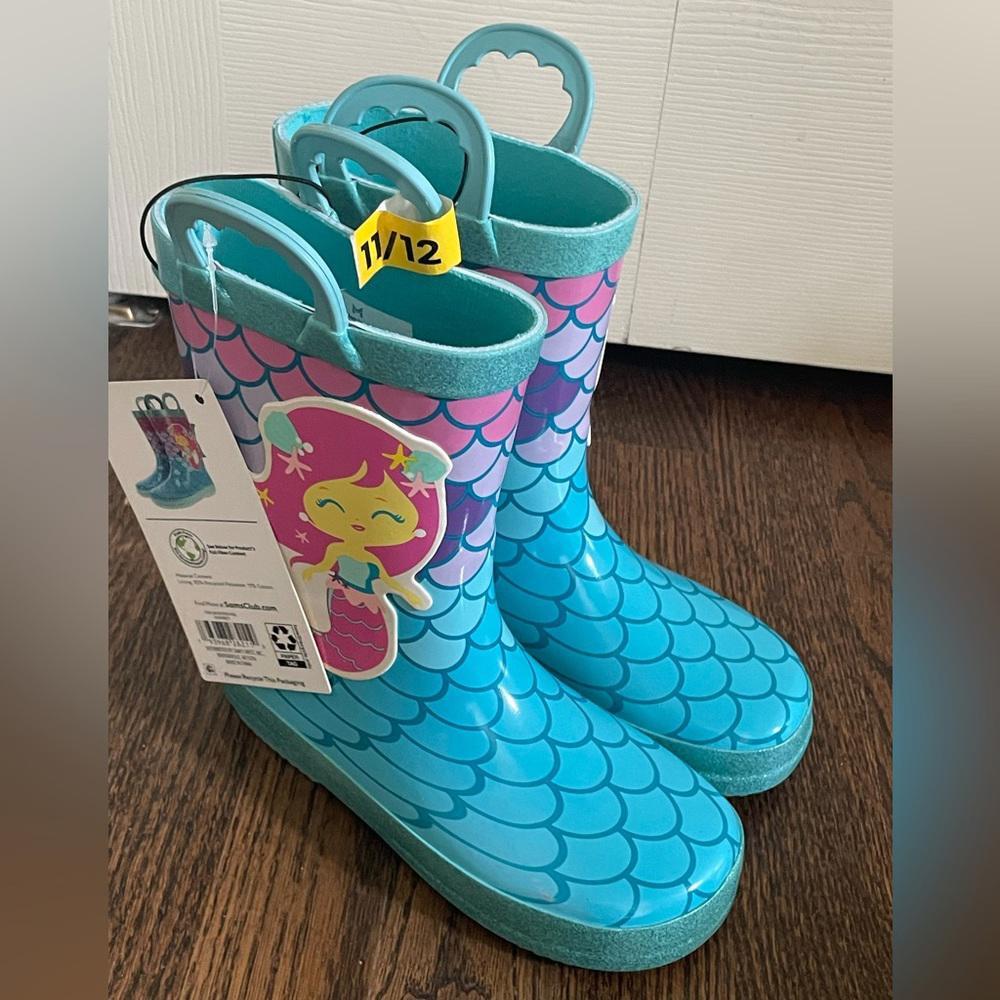 BNWT Toddler Mermaid Rain Boots eBay