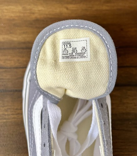 Größe 11,5 Little Kids - VANS Old Skool V Farbe: Nieselregen/Echtweiß - Bild 7 von 7