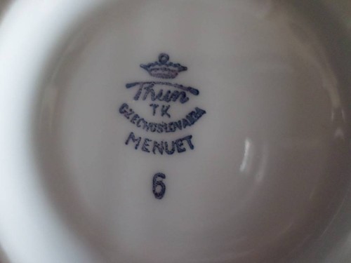THUN TK MENUET #6 DEMI SAUCER 4.5" CZECHOSLOVAKIA NEAR MINT MULTIPLES AVAILABLE - Picture 4 of 4