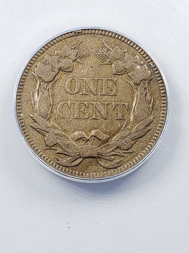 1857 FLYING EAGLE CENT ANACS VF30 - Picture 3 of 4