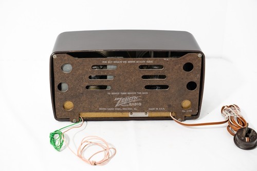 Antique Valve Radio - Zenith 5D012 Consoltone - USA - 115/230V - 1940's Restored - Picture 3 of 12
