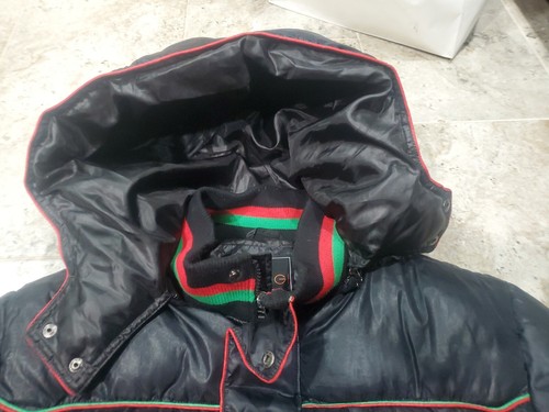 SWEET COOGI Hooded Puffer Jacket Black Men's Size XL Urban Streetwear Hiphop - Picture 8 of 12
