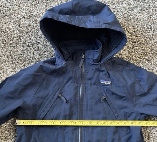 Patagonia Parka Jacket Nena Full Zip Youth Size Large 12 Blue - Picture 6 of 13