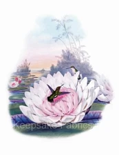 Hummingbirds Florals Crazy Quilt Block Multi Szs FrEE Shipping (H5