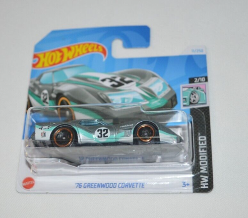HOT WHEELS 2024 HW MODIFIED 1/10 - ' 76 GREENWOOD CORVETTE METALLIC GRAY - Picture 2 of 5