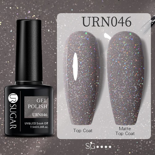 UR SUGAR 7.5ml 200+Farben UV Gel Nagellack Red Glitter Top Base Gel Lack - Photo 107/224