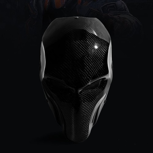 New Sale Halloween Carbon Fiber Full Face Mask Fancy Dress Dance Party Prom Mask - Picture 10 of 11