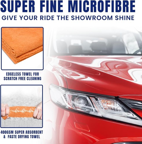 XXL Microfibre Car Drying Towel Double Sided Super Absorbent Extra Large 100x60 - Picture 9 of 9