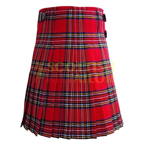 Scottish Handmade Traditional Royal Stewart Tartan kilt & Custom Size Kilts - Picture 4 of 7