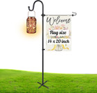 New ListingGarden Flag Stand, Heavy Duty Flag Pole Holder with Shepherd Hook for Yard Decor