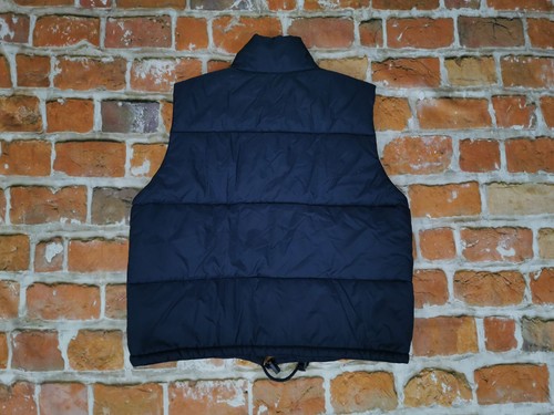 Chevignon Vintage Winter Vest Outfit Navy Blue Casual Size M Tip Top - Picture 9 of 9