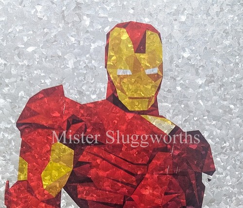 2016 Galvanized Steel 24" Marvel Ultimate Iron Man Wall Art Edge Home Products - Picture 3 of 13