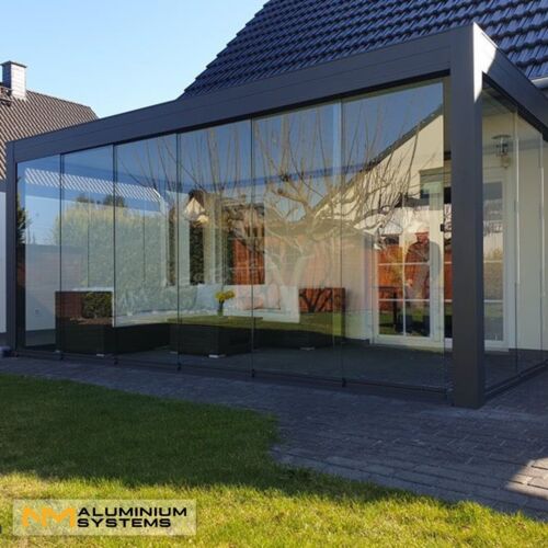 Lamellendach Pergola Pavillon Aluminium Terrassenüberdachung Terrasse 5,2 x 4 m - Bild 18 von 24
