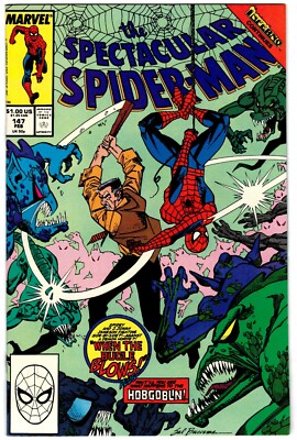 SPECTACULAR SPIDER-MAN # 147 Marvel 1989 Inferno X-over (vf