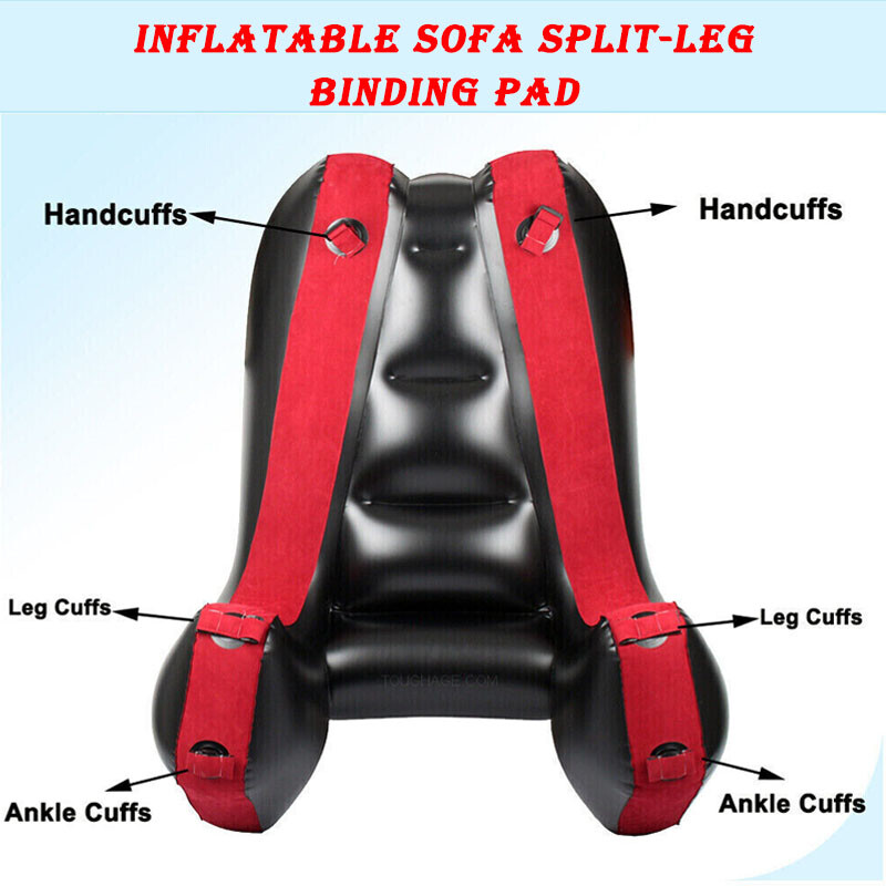 Sofás Inflables con Correas Cama Colchón Cojín Silla Yoga Pierna Dividida Muebles