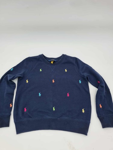 Polo Ralph Lauren Sweater Youth Boys Size L( 12/14) Sweater Casual Logo All Over