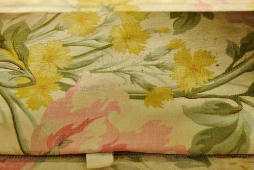 Fabulous Antique French Wooden Cabinet, Textile Boudoir Box Drawers, C 1900 - Picture 4 of 12