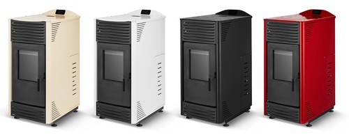 Toby H 15 Pelletofen Wasserführend 14kW Pelletheizung Pelletkamin WiFi Weiß - Bild 8 von 10