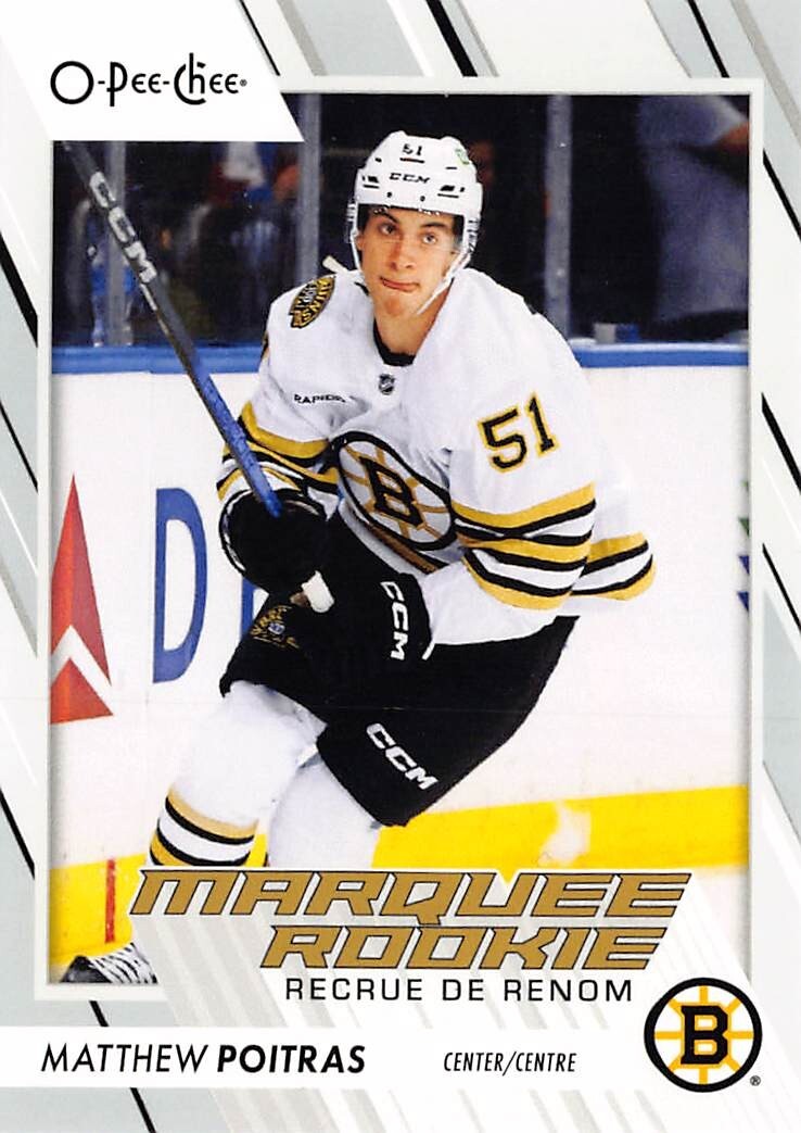 2023-24 O-Pee-Chee #588 Matthew Poitras RC