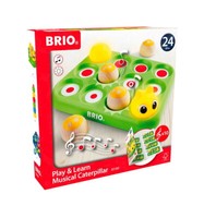 Brio Kleinkindwelt Holz Musikinstrument Musikspiel Raupe 5 Teile 30189