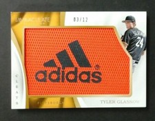 2017 IMMACULATE TYLER GLASNOW CLEATS LOGO ADIDAS 3/12 