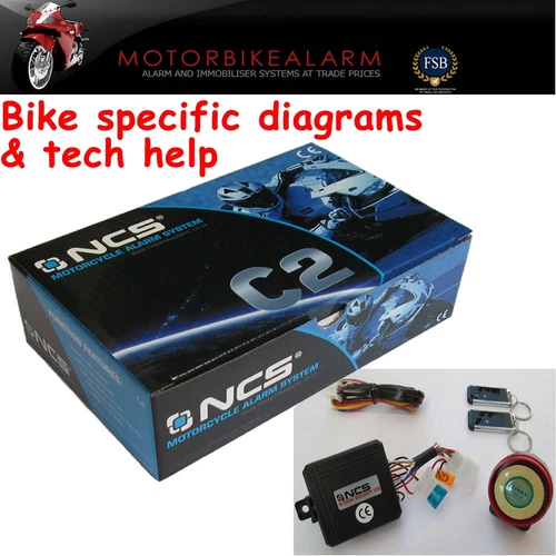 NCS C2 Yamaha MOTORRAD MOTORRAD ALARM & FESTFAHRSPERRE FERNSTART