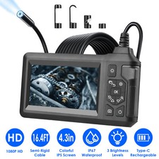 Endoscope Camera w/ 8 LED Light 8mm Borescope Inspection 1080P Handheld Camera