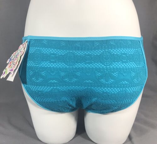 Becca Rebecca Virtue türkis Häkel Bikini Hipster Unterteil Größe S 54 $ - Bild 3 von 7