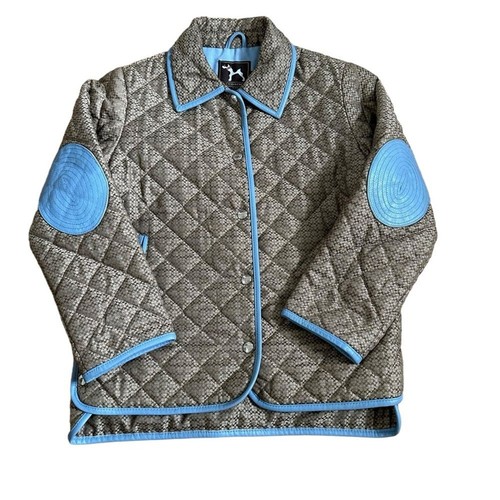 Coach Signature C Quilted Logo Jacket - Brown, Blue, Size M - Picture 4 of 9