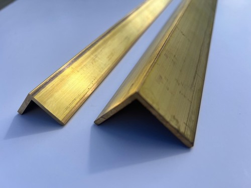 Brass Angle L Shaped 1" or 1 1/2" x 600mm Grade CZ121 Equal Angle Edge - Picture 15 of 24