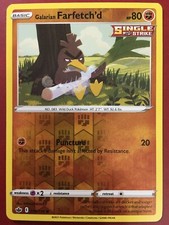 POKEMON GALARIAN FARFETCH'D 078/198 CHILLING REIGN COMMON REVERSE HOLO NEAR MINT