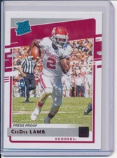 CEEDEE LAMB 2020 CHRONICLES DRAFT PICKS DONRUSS RATED ROOKIE RED PRESS PROOF RC