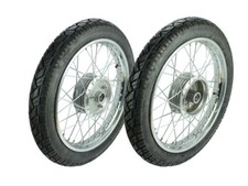 Pair Wheels for Simson S51 S50 S53 S70 KR51 Schwalbe Star Complete Wheel 16 Tires