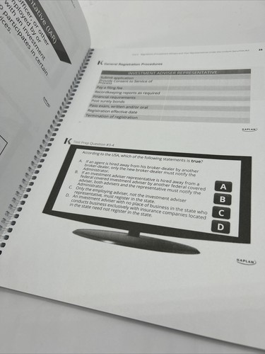 Kaplan Securities Series 63-9th Edition-License Exam Manual&Class Notes - Picture 6 of 8