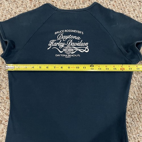 Harley Davidson Tshirt Womens Daytona Beach Florida Short Sleeve Pullover - Picture 10 of 11