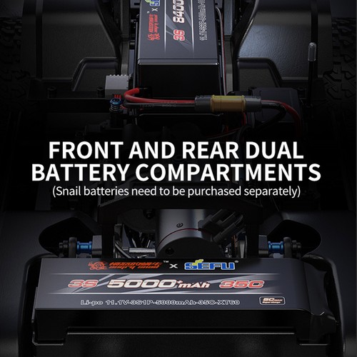 2025 H8H+ 1/8 RC Double Pickup 4WD V2 4x4 Remote Control Rock Crawler Car Model - Picture 12 of 17