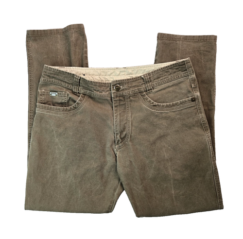 Kuhl The Law Jeans Vintage Patina Dye Braun Canvas Hose Herren 36x32 Outdoor - Bild 3 von 6