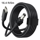 For Starlink Mini DC Power Replacement Cable 16.4ft/5m Charging Cord Charger Kit
