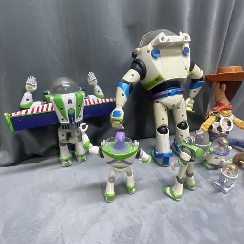 Huge Toy Story Lot Buzz Lightyear Woody Disney Pixar Thinkway Figure Pull String - Picture 23 of 24