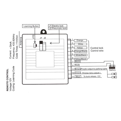 Universal Car Remote Central Kit Door Lock Locking Keyless Entry System Tool - Picture 15 of 18