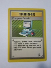 COMPUTER SEARCH TRAINER POKEMON CARD 101/130 BASE 2 NON HOLO NEVER PLAYED EX+